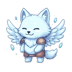 an ice fox companion